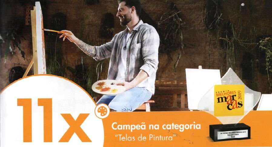 Conj 10 Tela de Pintura 20 X 20 Virada Souza Referência 8103 - 3