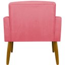 Ver imagem 2 de Poltrona Hope Decorativa Confortável para Sala Quarto Recepção Tecido Suede Pés Palito