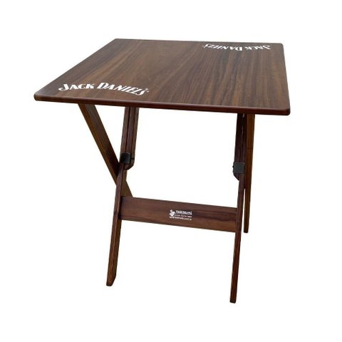 Mesa Dobrável 70x70 Madeira Personalizada Jack Imbuia - Tarimatã