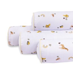 Kit Protetor de Mini Cama 100% Algodão Percal 200 Fios Rolinho Moderninhos 08 Peças:safari - 4