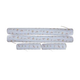 Kit Protetor de Mini Cama 100% Algodão Percal 200 Fios Rolinho Moderninhos 08 Peças:safari - 2