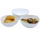 Ver imagem 5 de 25 Saladeiras para Buffet 2,5l Tigelas Plástico Triangulares Brancas Essential Coza Bacia Pipoca