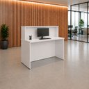 Ver imagem 4 de Balcão de Atendimento para Loja e Recepção Comercial 120x60cm + Cadeira de Escritório Ergonômica
