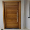 Ver imagem 2 de Rodinho Para Porta De Madeira Em Aluminio 80cm 90cm 100cm