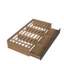Ver imagem 7 de Cama de Solteiro com 3 Gavetas Genebra Mel Grafite