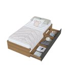 Ver imagem 6 de Cama de Solteiro com 3 Gavetas Genebra Mel Grafite