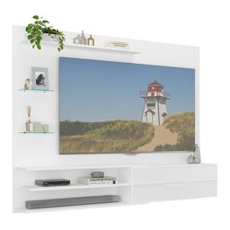 Painel para Tv até 65 Polegadas 1 Porta e Prateleiras Multimóveis Mp1064 - Branco - 1
