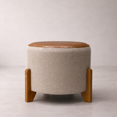 Puff Thor Alt Premium Linho & Couríssimo