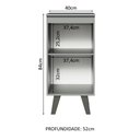 Ver imagem 4 de Balcão de Cozinha 40cm 1 Porta com Pés Nice Madesa