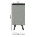 Ver imagem 3 de Balcão de Cozinha 40cm 1 Porta com Pés Nice Madesa