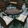 Conjunto Mesa Fibra Sintética Vime e 4 Cadeiras - 1