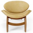 Ver imagem 3 de Kit 2 Poltronas Decorativa Orgânica Sala Living Kadosh L02 Couríssimo Fendi - Lyam Decor