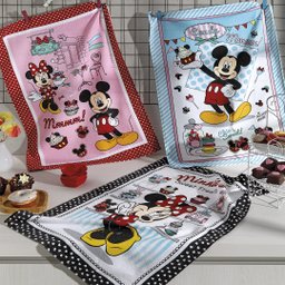 Pano de Copa Felpudo Estampado Dohler Mickey e Minnie 13 - 2