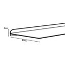 Ver imagem 2 de Perfil Frontal de Escada Alumínio Fumê - 3 Metros
