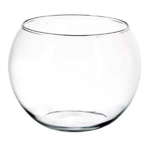 Vaso Aquário Redondo Grande Vidro 4,5 Lt Decoração