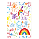 Ver imagem 1 de Papel De Parede Escolar Infantil 110x75 + 275x92