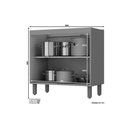Ver imagem 2 de Balcão Cozinha p/Cooktop Connect c/2 Portas s/Tampo 80x52x81cm Duna/Cristal - Henn