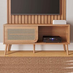 Rack para Tv até 55" 135cm com 01 Porta de Correr 100% Mdf Tb312 Dalla Costa-freijó - 1