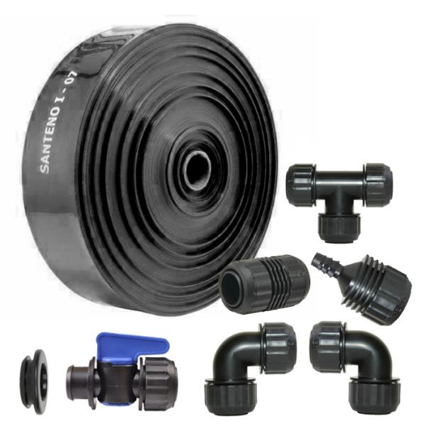Kit Irrigação mangueira 100m Santeno tipo I com 8 Peças - 1