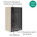 Ver imagem 4 de Armario Aereo 1 Porta Vidro MDF 40 cm Kali 122024 Bianco Toq Nicioli