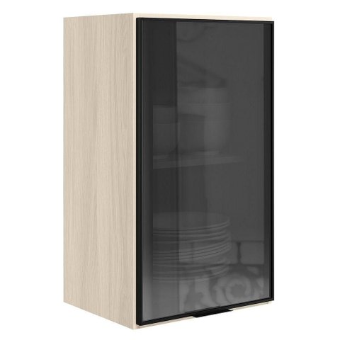 Armario Aereo 1 Porta Vidro MDF 40 cm Kali 122024 Bianco Toq Nicioli