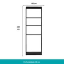 Ver imagem 4 de Closet Aberto Alasca Preto Touch Carraro