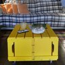 Mesa de Centro de Caixote com Rodízios em Madeira de Pinus 60x6 - 6