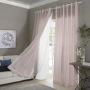 Ver imagem 6 de Cortina Voil Santorini Sala Quarto 1,60 Alt X 2,00 Larg - Rosa