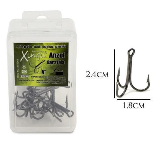 Kit 15 Anzol Garateia Lambada Xingu N-4 (2,4Cm X 1,8Cm) - 2