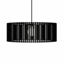 Ver imagem 1 de Luminária Pendente Vênus Modelo Ripado -:Preta