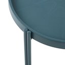 Ver imagem 2 de Mesa de Apoio Redonda Enjoy Rivatti 50 Cm (largura) Tampo em Polipropileno Azul e Base em Aço Azul