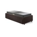 Ver imagem 7 de Base Box Cama Solteiro Sapateira Courino Linho Marrom e Colchão Dual Firrm Ecoflex 88x188