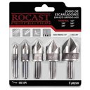 Ver imagem 1 de Jogo Escareadores 5 Pçs 1/4 A 3/4 Rocast