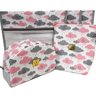 Kit Saquinho Maternidade Nuvem Rosa 5 Peças - 1