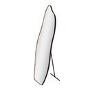 Ver imagem 1 de Espelho de Chão Grande 150x50cm Formato Orgânico e Acabamento Sofisticado em Couro