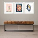 Ver imagem 2 de Kit 3 Quadros Grandes Queen - 60x48cm:moldura Branca