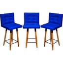 Ver imagem 1 de Kit 3 Banqueta Grace Para Cozinha Gourmet Ou Balcão Área Gourmet Pés Palito Corino