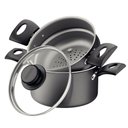 Ver imagem 1 de Cuscuzeira Tramontina Turim Revestimentoantiaderente Starflon Max Chumbo 16 Cm Tramontina