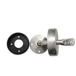 Corrimão de parede em aço inox com 4 metros de comprimento com ponteira reta - 3