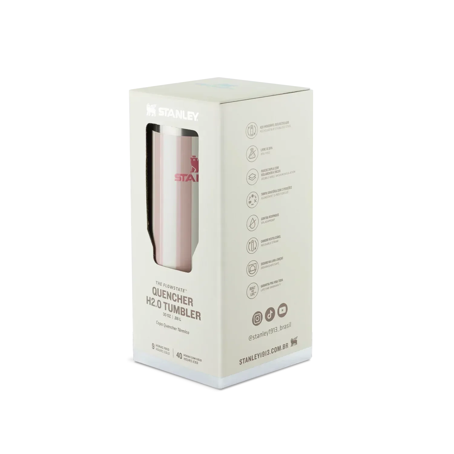 Ver imagem 5 de Copo com Canudo Stanley Quencher 887ml - Peach Whip Cabana Gloss