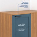Ver imagem 6 de Balcão Canto Reto Planejado com Tampo Soho CabeCasa MadeiraOriginals Freijó/Azul