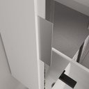 Ver imagem 3 de Conjunto Gabinete Banheiro Nivus 60 (gabinete+espelheira+cuba) Branco Preto