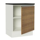 Ver imagem 2 de Balcão Acordes 100% Mdf 60cm 1 Porta Branco Rustic