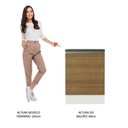 Ver imagem 4 de Balcão Acordes 100% Mdf 60cm 1 Porta Branco Rustic