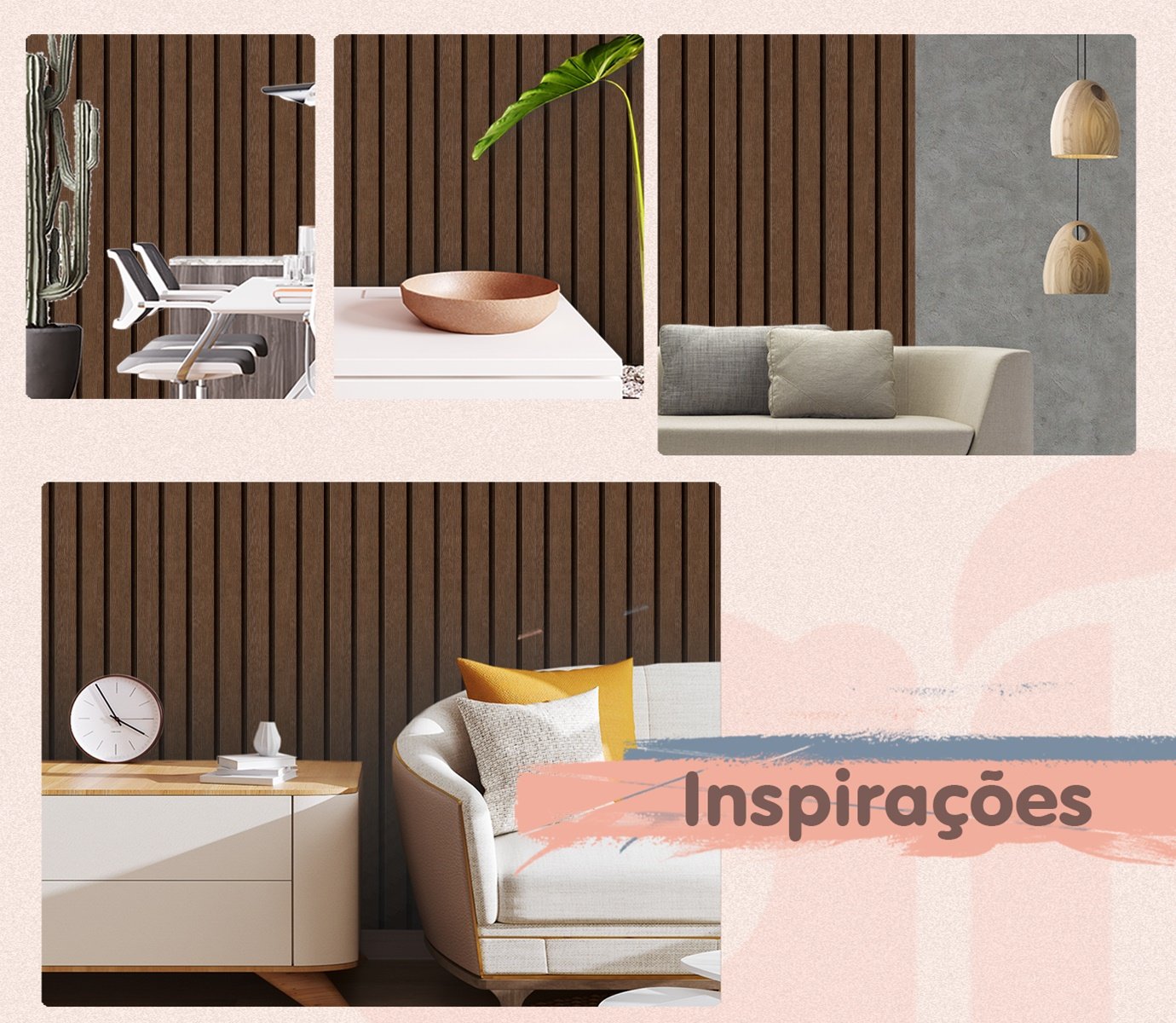 Papel de Parede Ripa Larga Estilo Madeira Peroba Escuro 6m - 7
