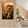Quadro Decorativo Família Leão Leoa e Filhote Sala Quarto Casa Escritório - 9
