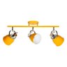 Spot Trilho Texas 3 Lâmpadas Direcionavel Hiperlight Amarelo - 1