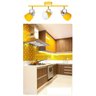 Spot Trilho Texas 3 Lâmpadas Direcionavel Hiperlight Amarelo - 2