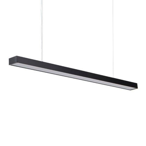 Lustre Pendente Nordecor Otan Bivolt Preto 4000k Luz Neutra