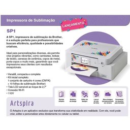 Sublimática Jato de Tinta Sp-1 Brother-impressora- 110v - 3